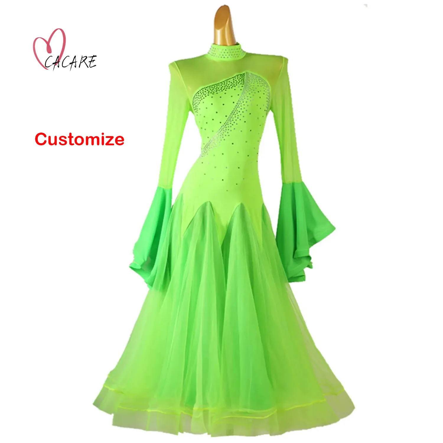 

Dresses for Prom Clothing Costume Evening Dresses Competition Ballroom Dress Flamco Clothes Modern Dance Dress Suit Waltz D0396