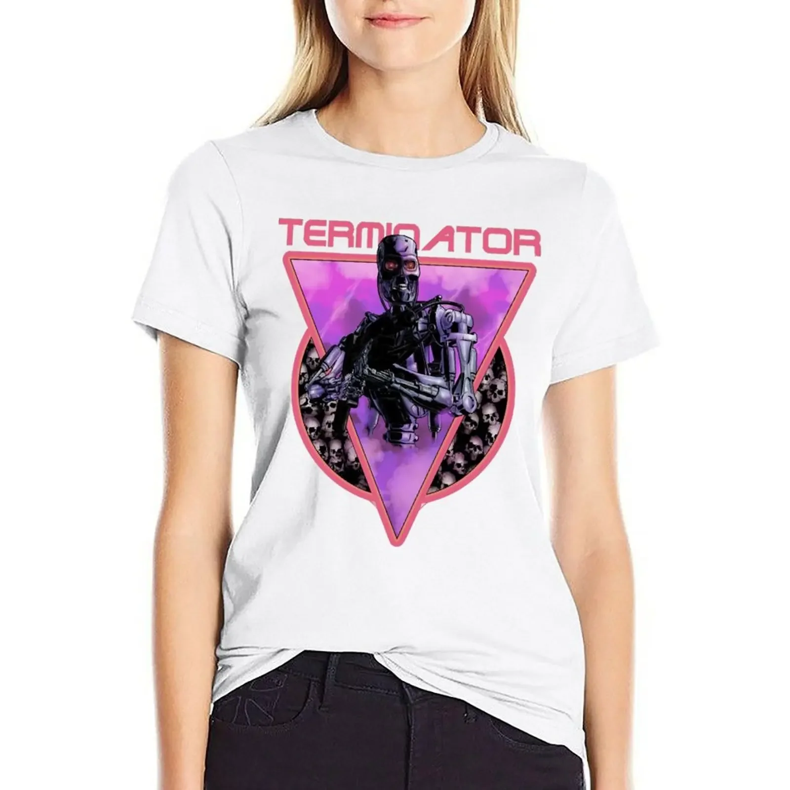 

Terminator T-shirt summer tops cute clothes lady clothes Top Women