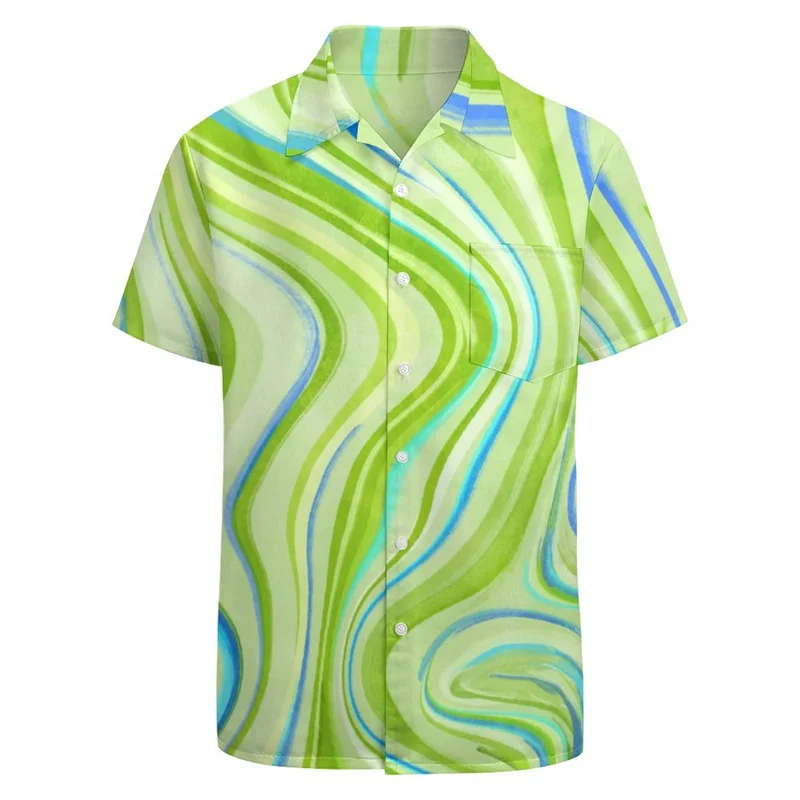 thumbnail image 1 of Camisas casuales con estampado floral de tortuga para hombres, ropa, camisa hawaiana con estampado 3D, camisetas Y2k de manga corta, ropa kawaii, blusa con solapa, 1 of 5