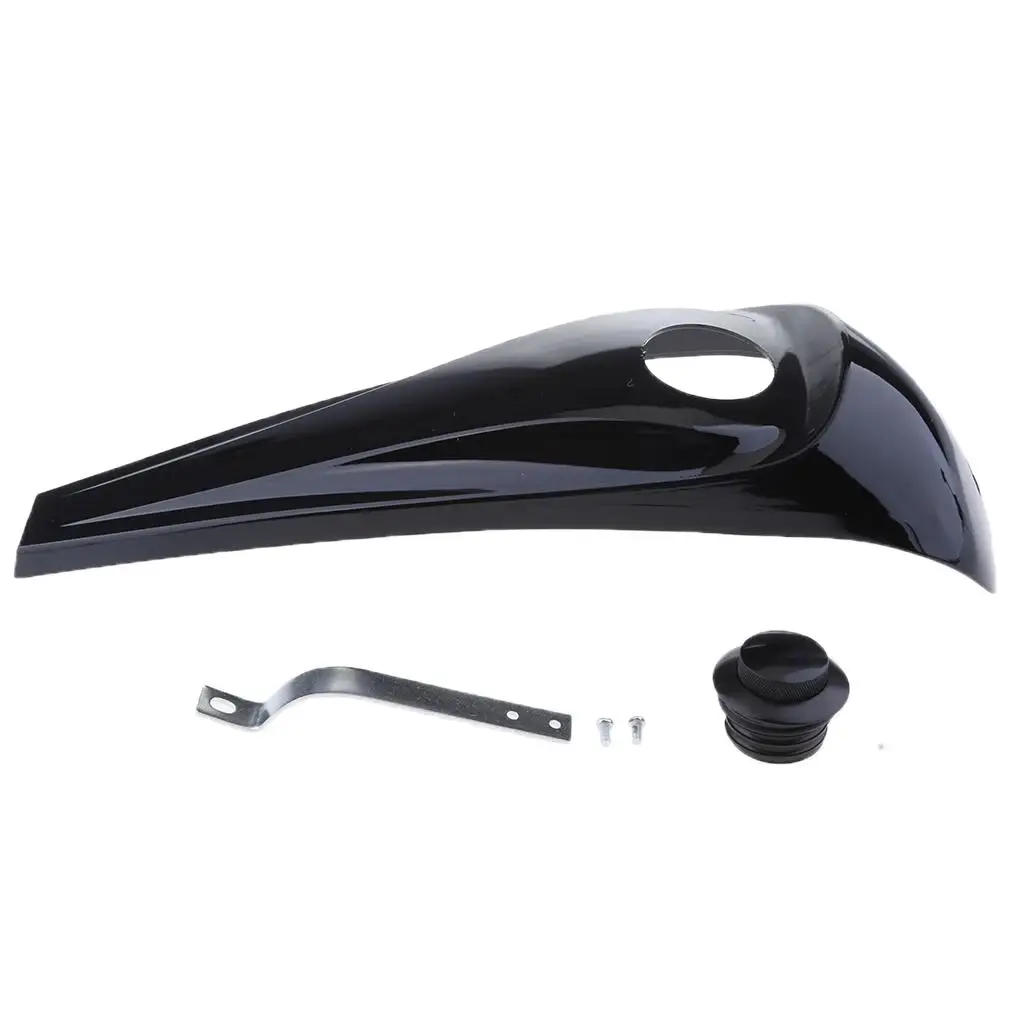 Black Smooth Fuel Console W/ Gas Tank Cap for 2008-2013