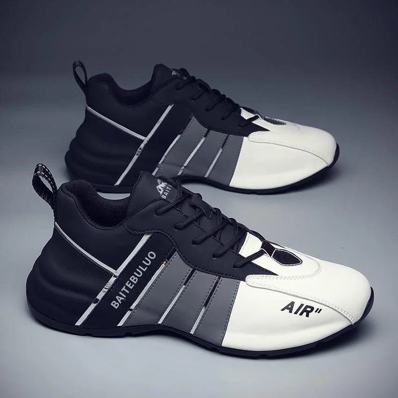 Men Fashion Casual Shoes Mens Outdoor Breathable Sneakers Antislip Wear-resisting Lightweight Comfortable Lace Up Sports Shoes