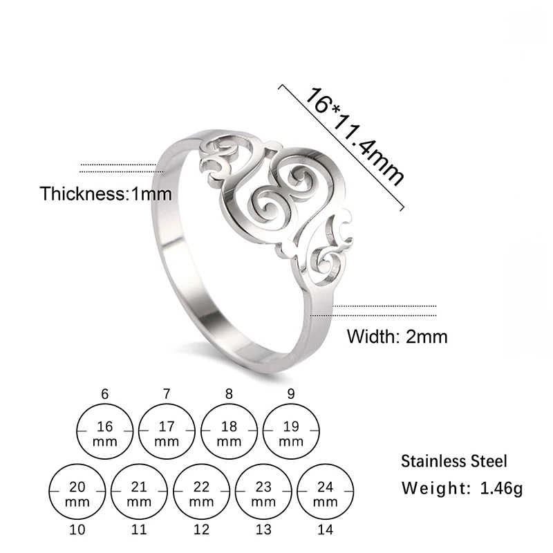 Edelstahl Hohl Pfirsich Herz Ringe Für Frauen Vorschlagen, Verlobung, Hochzeit Ring Vintage-Schmuck Anillos Valentinstag Geschenk – Detail 21