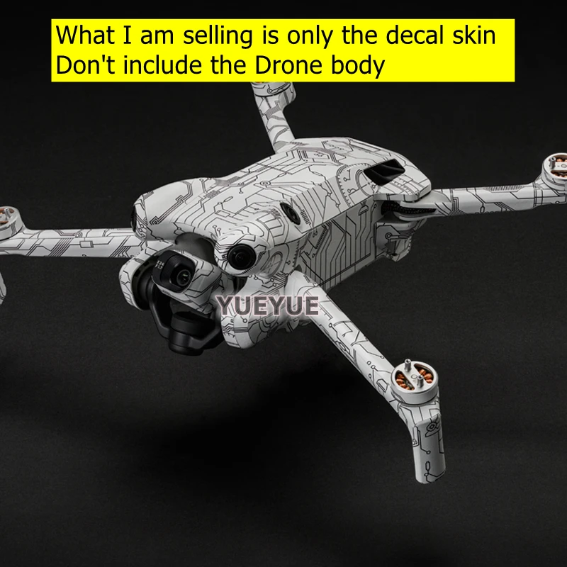 Decal Skin For DJI Mini 4 Pro Camera Drone Sticker Vinyl Wrap Anti-Scratch Film Protector Coat Mini4 Pro Mini 4Pro Mini4Pro drone decal skin
