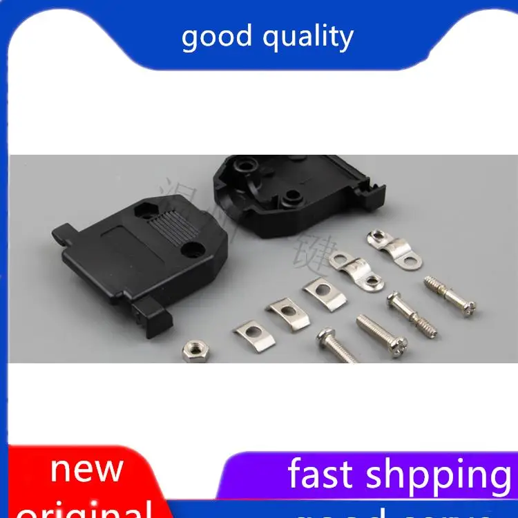 

10pcs original new 2 rows of DB15 pin male female welding plugs, 15 pin female male 180 degree plastic housing VGA serial port