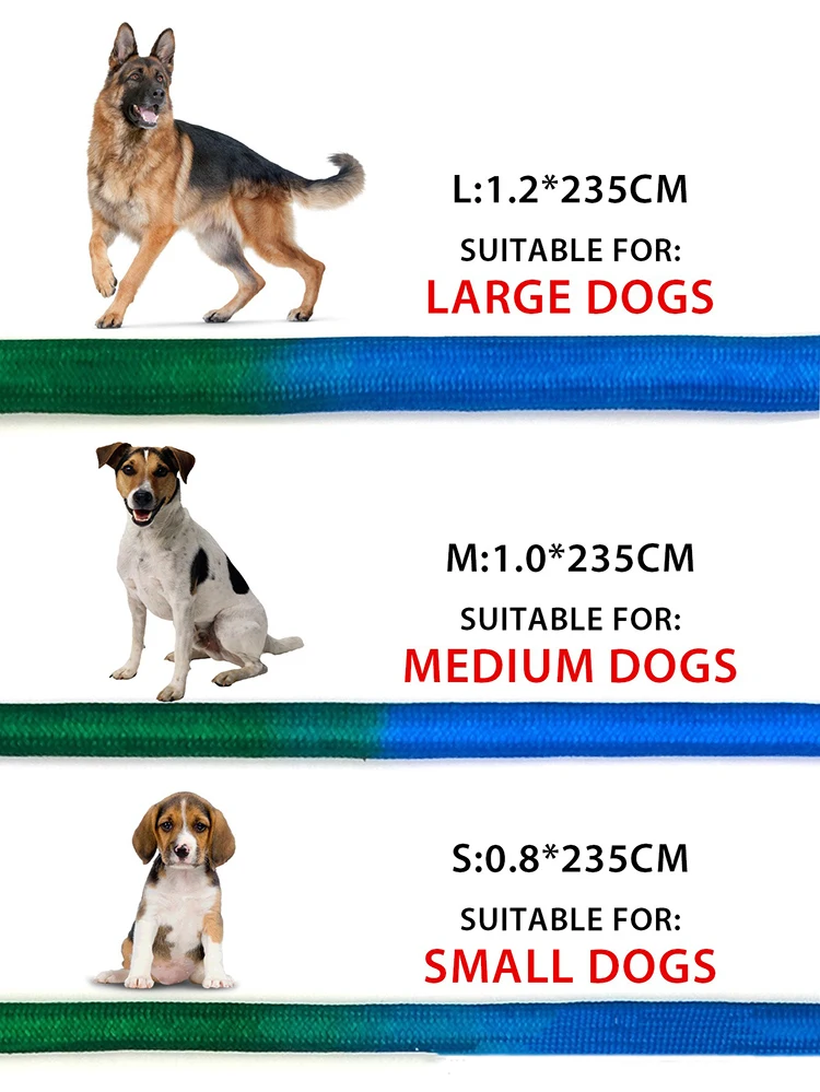Reflective Hands Free Dog Leash For Running And Walking Big Dogs_voghion.com
