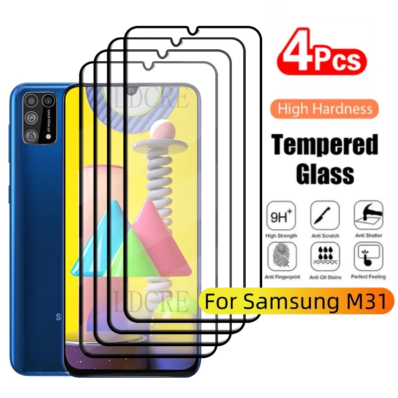 Premium Tempered Glass Screen Protector for Samsung Galaxy M31 – Full Coverage with Enhanced Adhesive