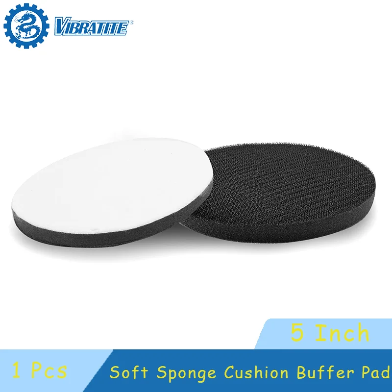 Polishing Pads 5 Inch Hook and Loop Soft Sponge Cushion Pad 1 Pcs Foam Sponge Backing Pad For Polishing