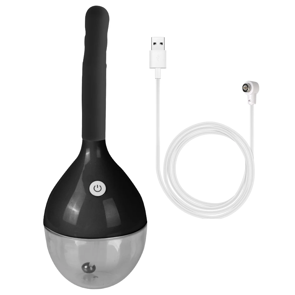 and Anal  Cleaner Electric Enema Irrigator Anal Douche Bulb Design Enema Cleaning Container Sex Toys_voghion.com