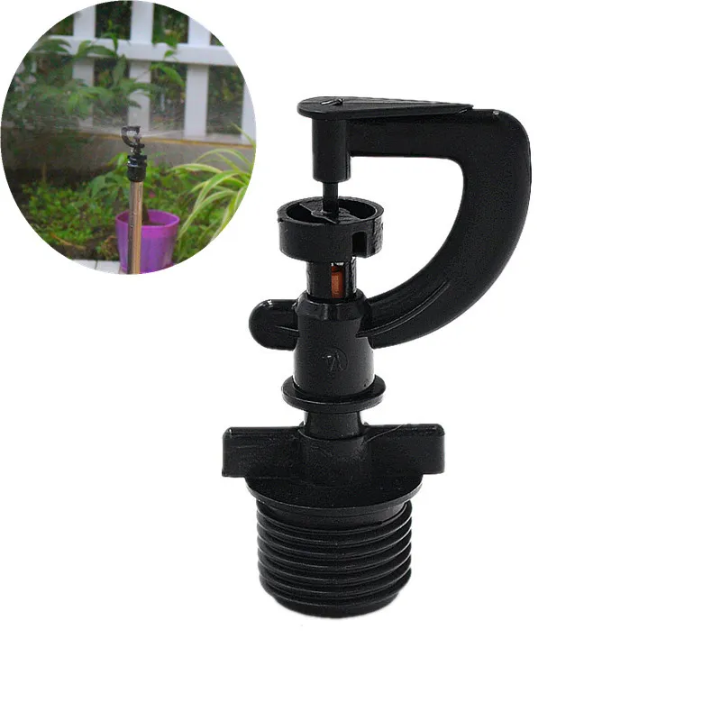 

100PCS G-Type 7.5mm Connect Rotary Sprinkler With 1/2"Male Garden Watering Tools Water Accessories Drip Irrigation MicroSprayer