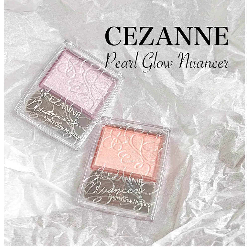 Japan Single Color Cameo Blush Pearl Glow Nuancer Shimmer Pearlscent  Long-lasting Waterproof Highlight Blusher Makeup Cosmetics