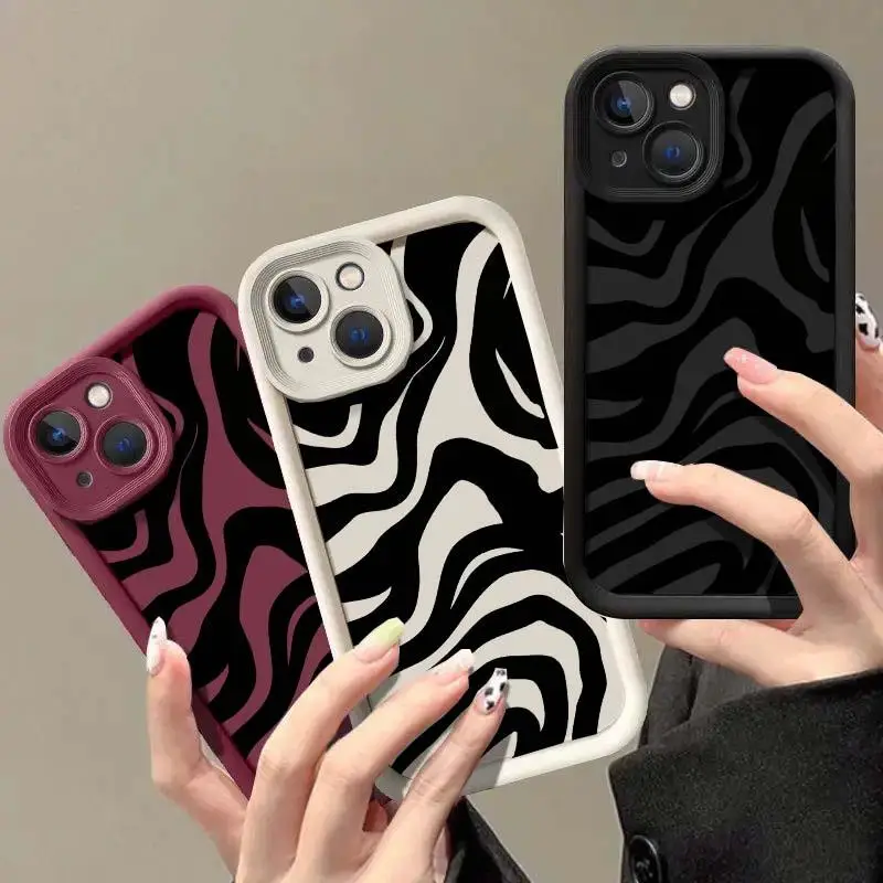 Stylish Black and White Zebra Stripe Phone Case