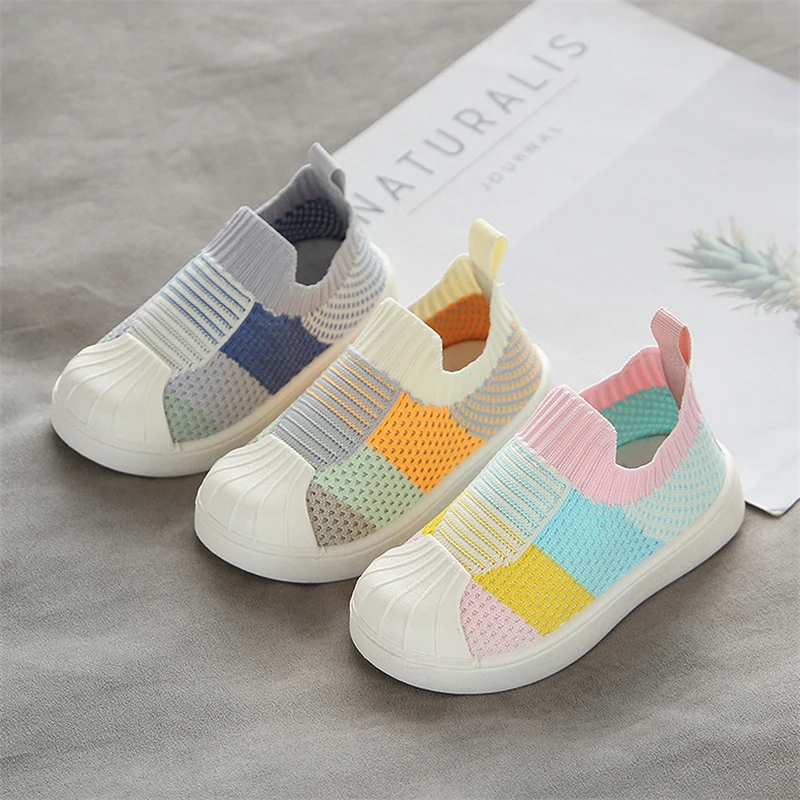 Cute Baby Walking Shoes Slip On Casual Shoes Toddler Summer Breathable