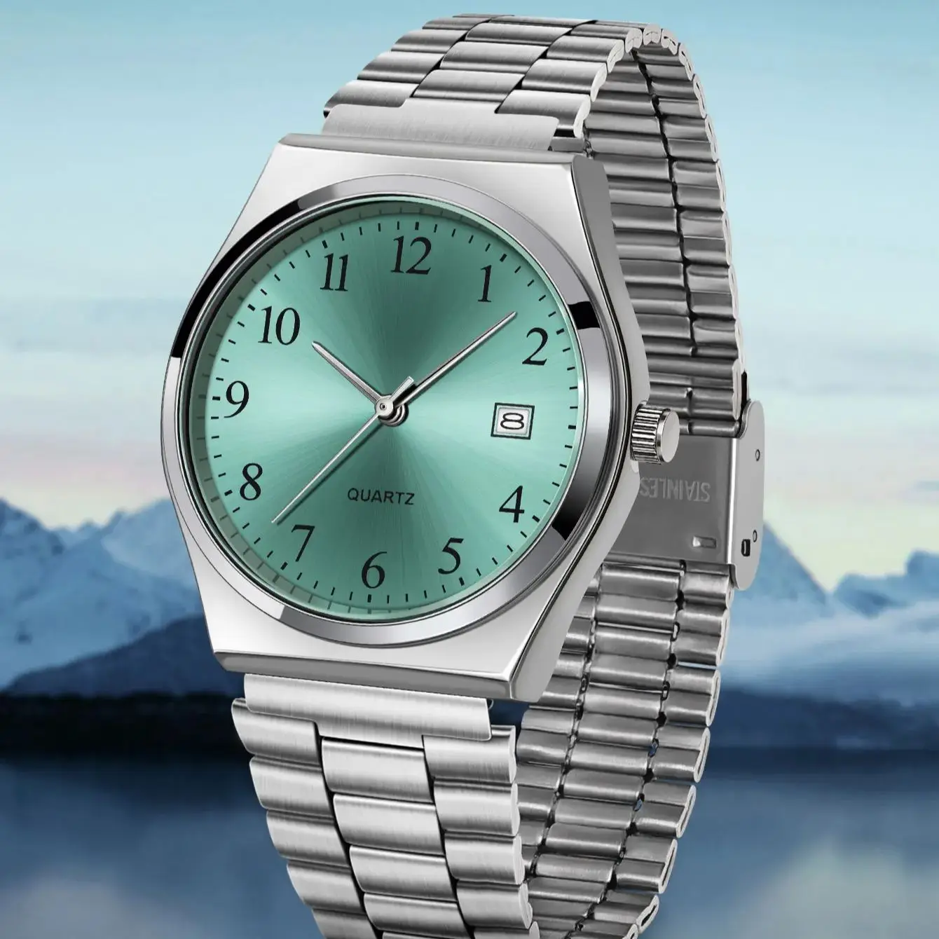 LUCKY FOX - Stylish & Minimalist Stainless Steel Wristwatch with