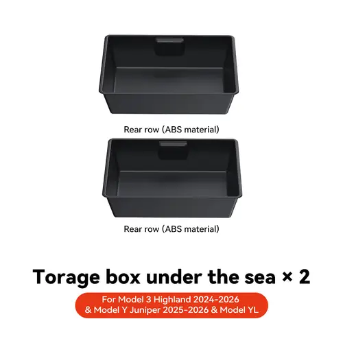 YZ For Tesla Model Y Juniper 2025+ YL  Under Seat Storage Box Car Interior Accessories Drawer Type Organizer Storage Lower Box - Image 11