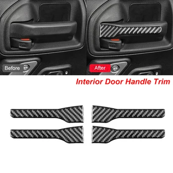 자동차 내부 도어 핸들 커버 트림 스티커 몰딩, 지프 랭글러 JK 2011 2012 2013 2014 2015 2016 2017 자동차 액세서리