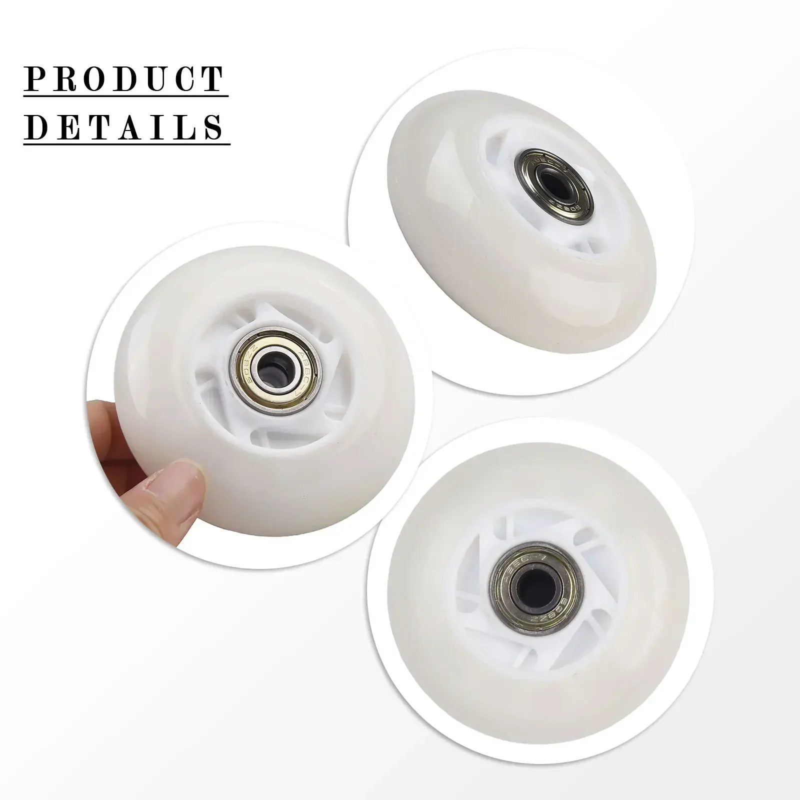 64/70/72mm inline hockey wheels High-Elasticity W/Bearing Inline skate wheel for roller hockey skate wheel-shoes replace