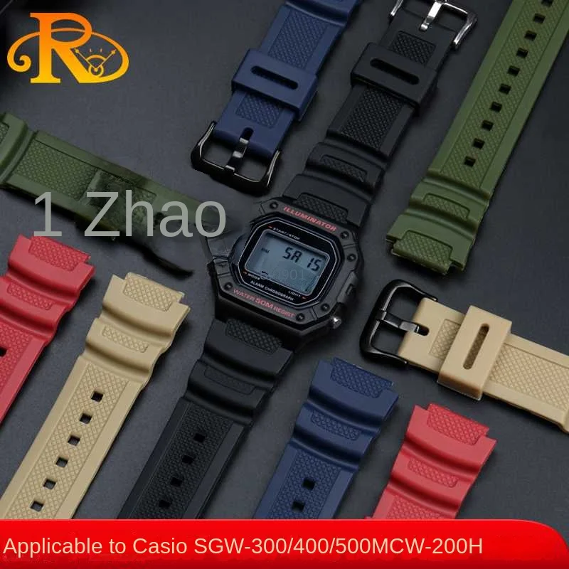 Adatto Per Cinturino In Silicone In Resina Casio W218H/Ae-1200/1100/Sgw-300/400/Mrw-200