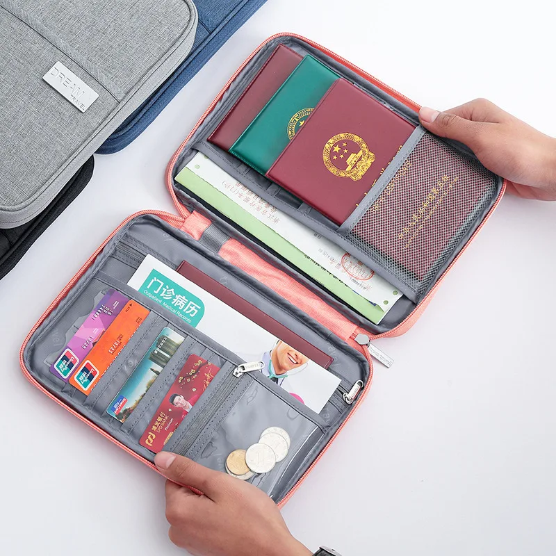 Portafoglio da viaggio caldo porta passaporto per famiglia porta documenti  impermeabile creativo Organizer accessori da viaggio porta documenti porta