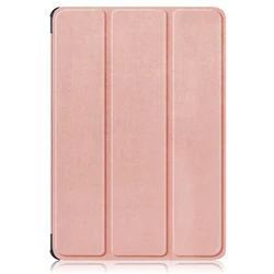 Ultra - Slim Shockproof PU Leather Tablet Case with Smart Wake Function (Rose gold)