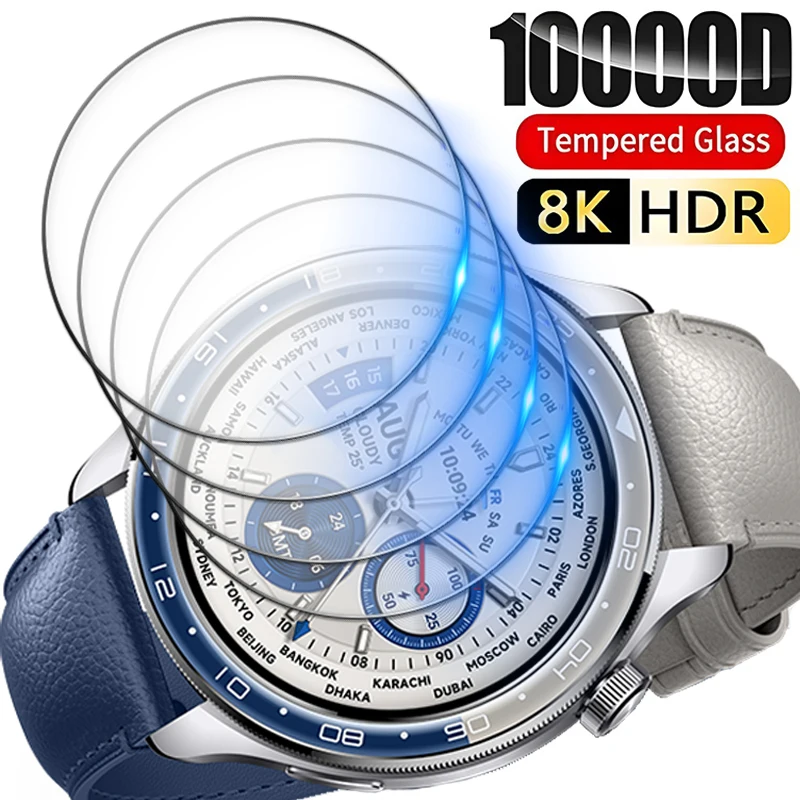 Premium Tempered Glass Screen Protector for Smartwatches - Anti-scratch Protective Film Cover (1 or 10 Pack)