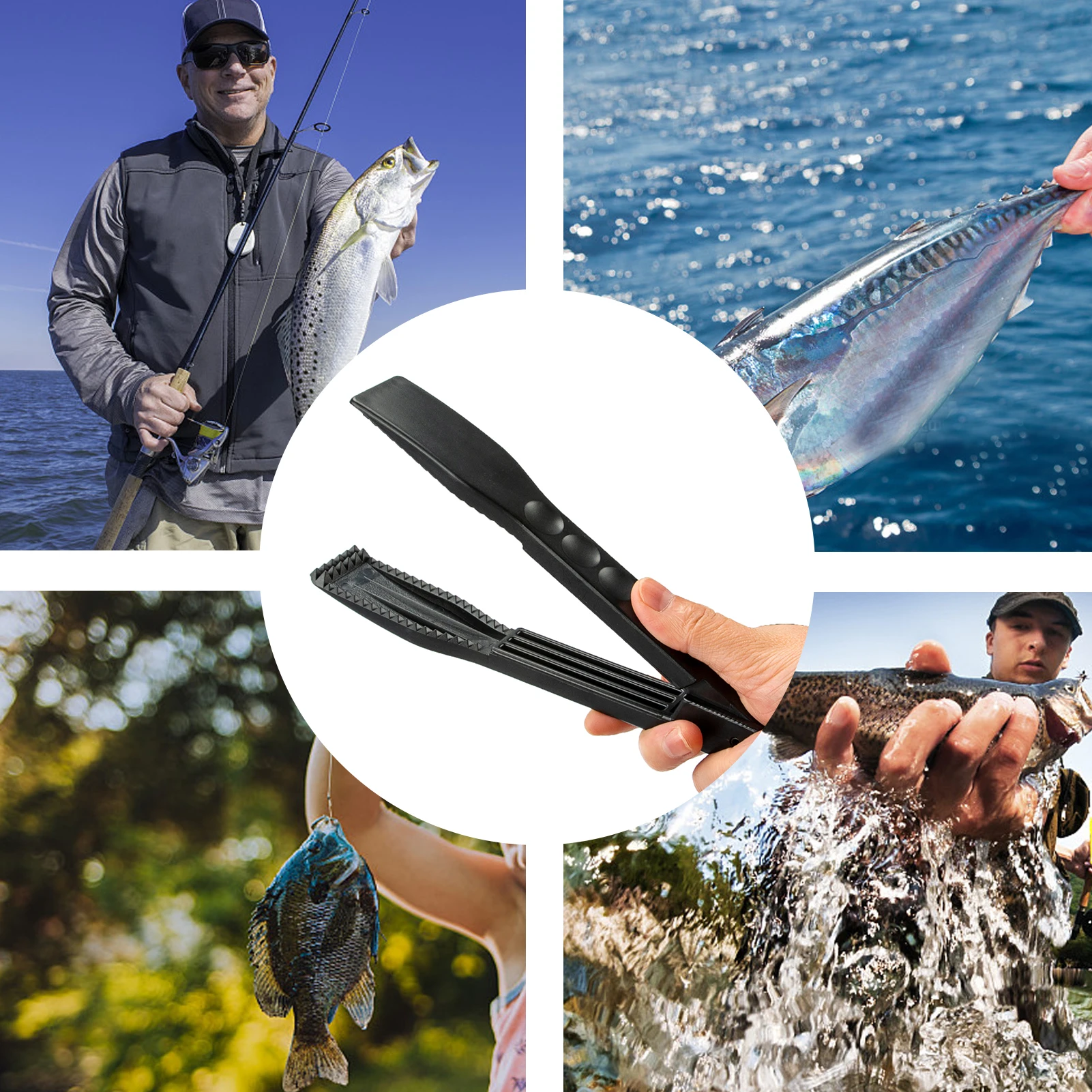 Fish Lip Gripper Portable Fish Control Device Fishing Clamp And Fish  Control Fish Grips With Lanyard Easy To Operate Practical