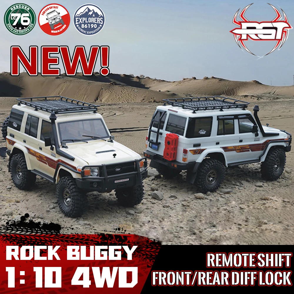ホビーラジコン RGT 190mm 4WD Touring Car Kit RGT EX86190 4WD RC Car 1/10 LC76 Off-Rock Truck | bometoys