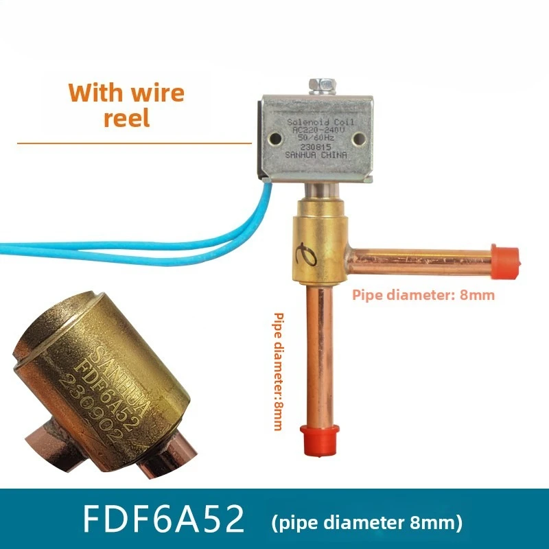 신형 FDF2A65/95/FDF6A52/FDF8A08 일반적으로 닫힌 전기식 양방향 밸브 산화 에어컨용 FDF2A FDF6A FDF8A 시리즈 부품