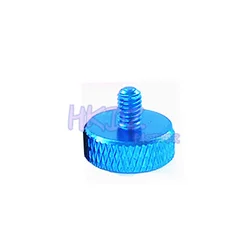 Colorful Aluminum Knurled Thumb Screws for DIY Decorative Projects (Sky Blue)