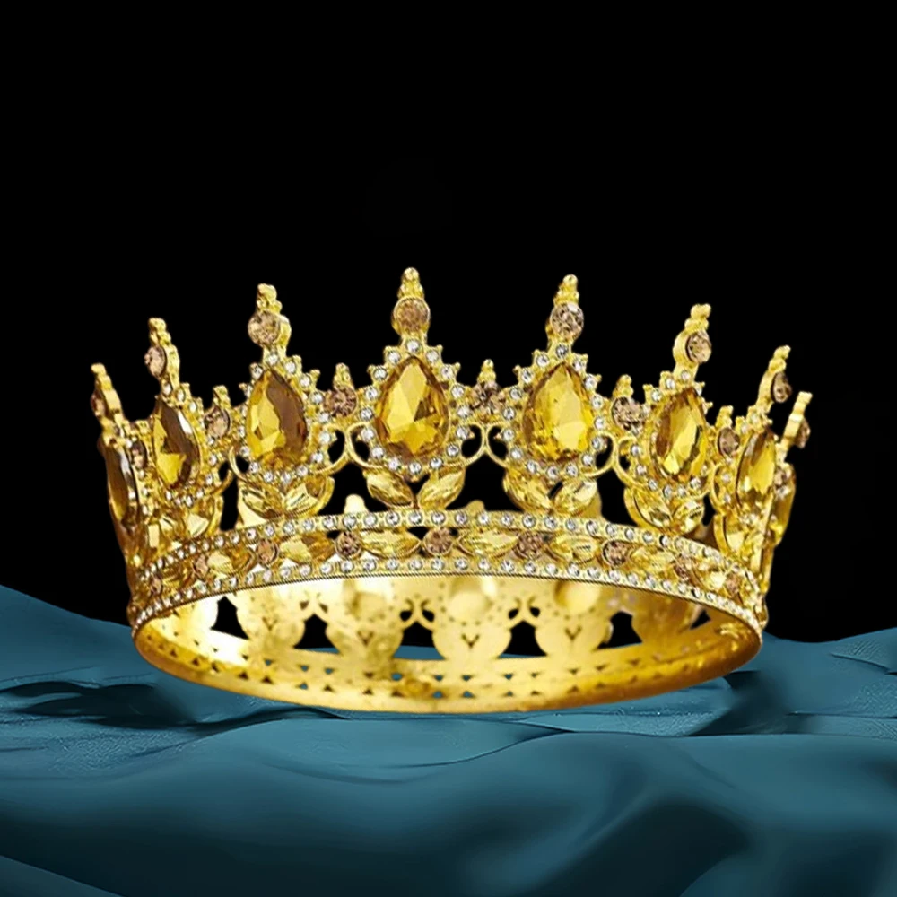 Baroque Queen Crown Rhinestone Wedding Bridal Crown and Crown Crystal Headband for Birthday Prom Pageant Party jewelry accessories jewelry set hair accessory hair headdress bridal headwear hair band crown