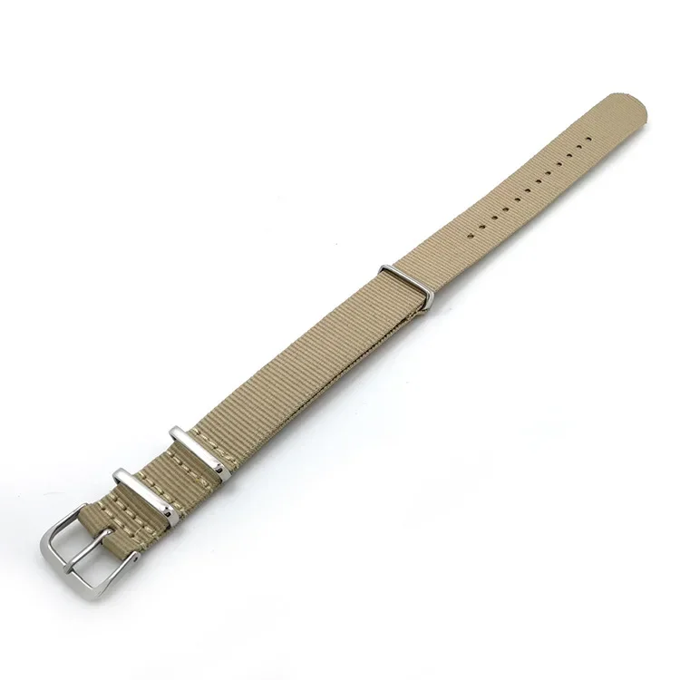 Premium Woven Nylon Sport Watch Band with Steel Buckle