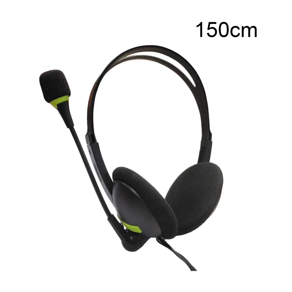 Noise-canceling Headset with Microphone Ergonomic Design Dual Socket 3.5mm Wired for Pc/laptop/computer for Call