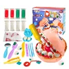 Doctor Dental Mold Toy Set Plasticine Tooth Simulation Role Play House Pretend Clay Tool Educational Toys for Children Gift 1