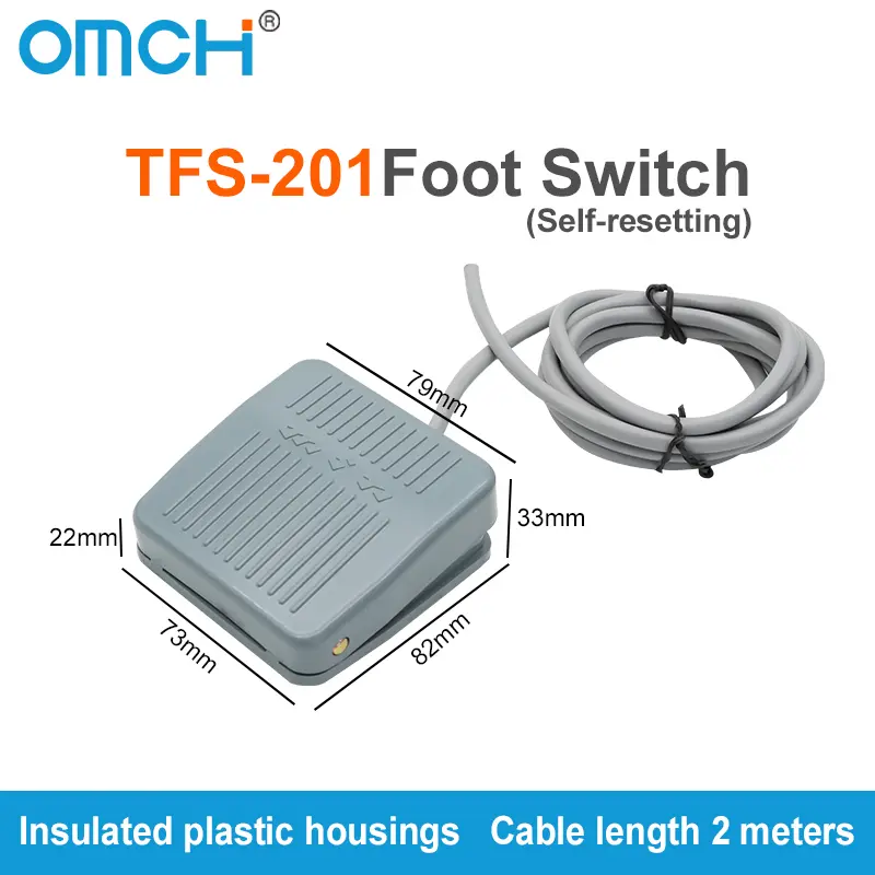 OMCH Foot Switch TFS201 Foot Switch LT4 Pedal Switch with Cable EKW-5A- B machine control switches - Image 21