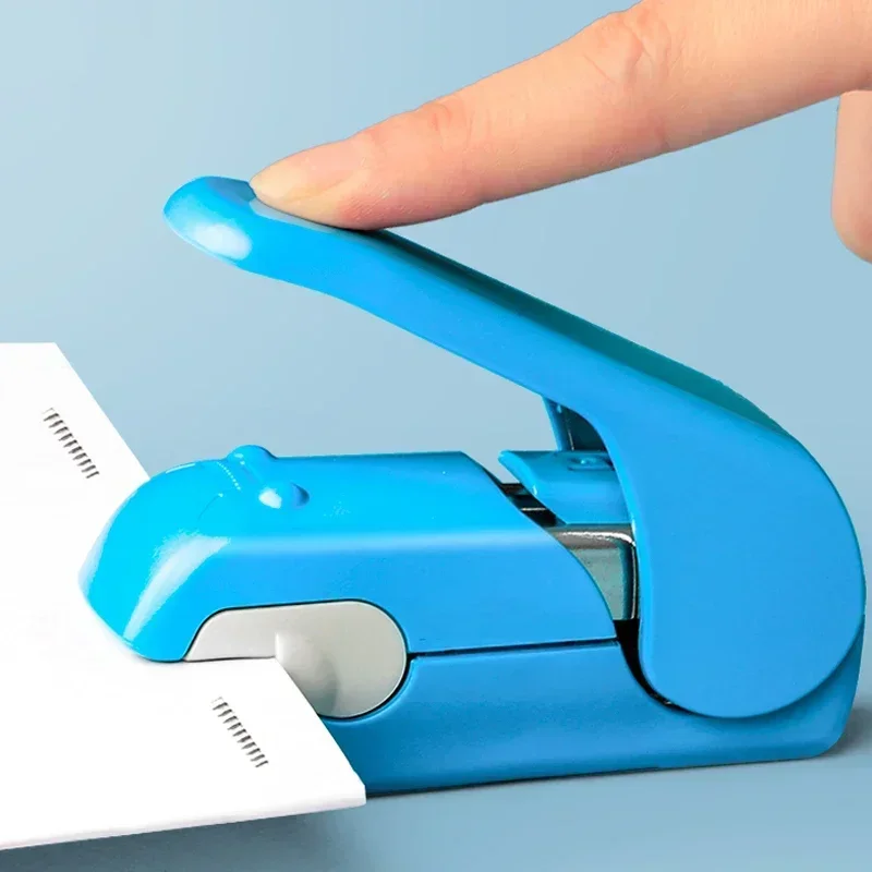 Stapleless Book Paper Stapling Stapler Mini Portable No Staples School Office Supplies 1PC