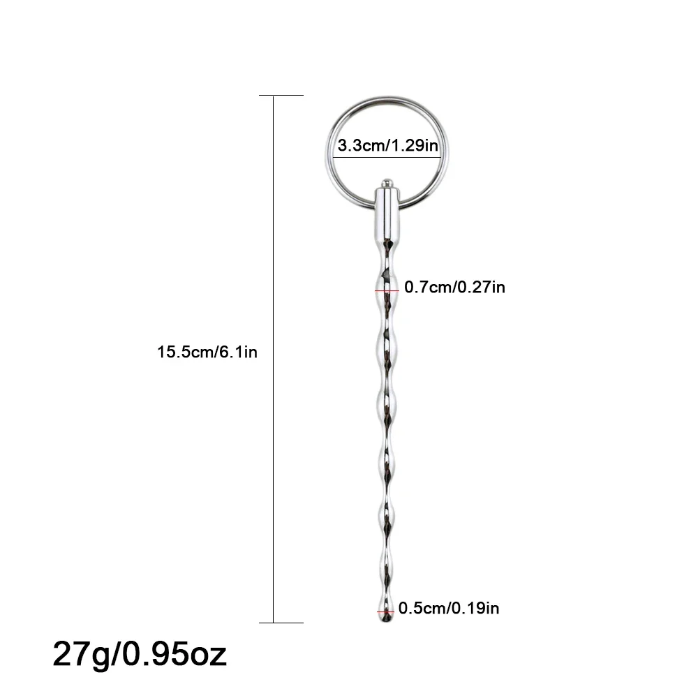 Male Urethral Dilator Adult Catheter Sex Toys Male Stainless Steel Urethral Obstruction Probe Horse Eye Thorn