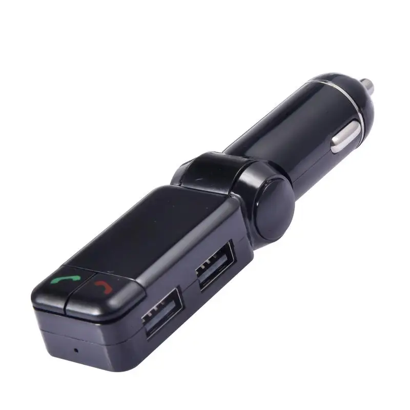 

FM-передатчик для автомобиля, беспроводной радиоадаптер с USB-приводом, MP3, автомобильное зарядное устройство с 2 USB-выходами, автомобильный комплект с поддержкой громкой связи