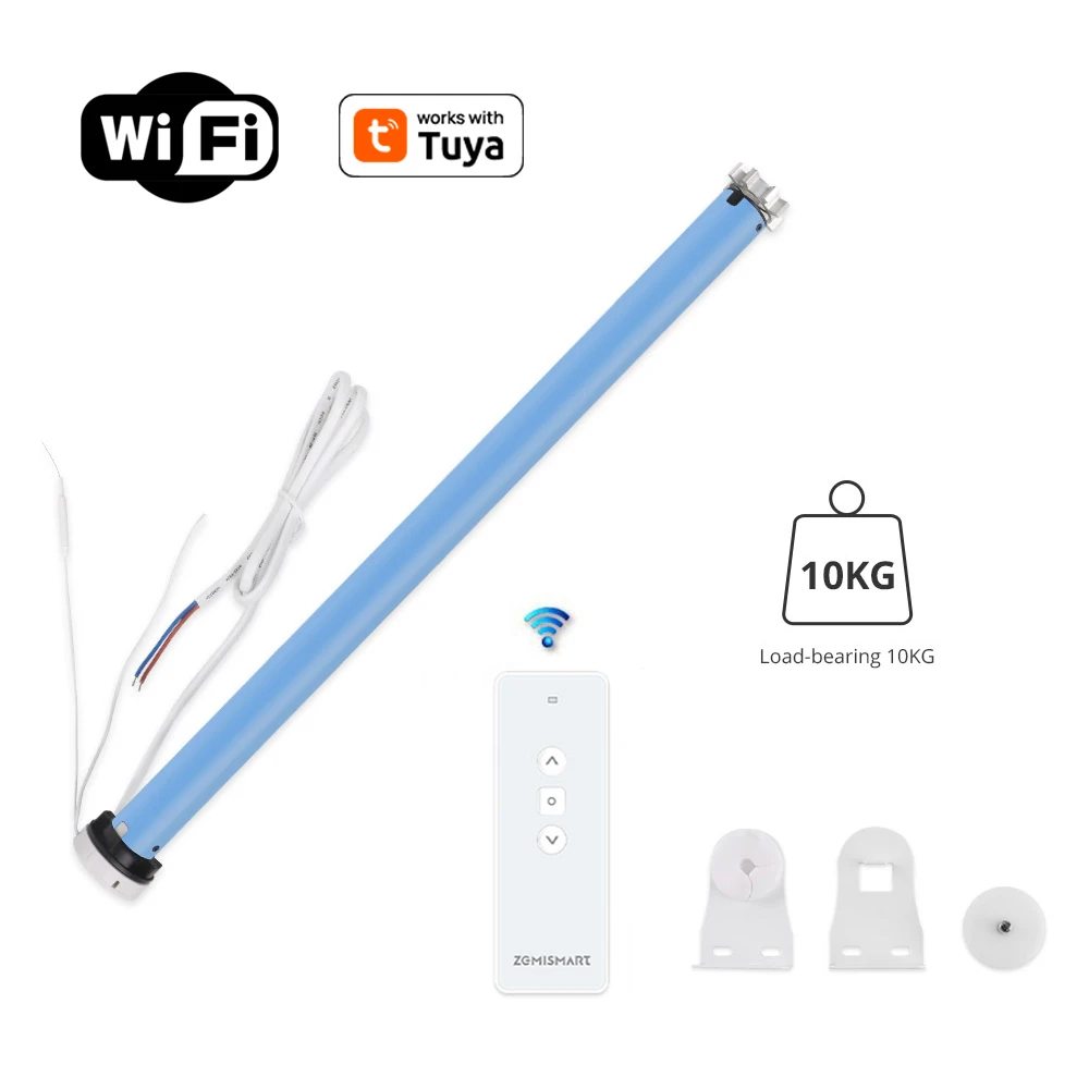 WiFi 2N สมาร์ท Roller Shade ผ้าม่านมอเตอร์สําหรับหลอด 38 มม.Alexa Google Home Yandex ควบคุม Zemismart ไฟฟ้าผ้าม่านมอเตอร์ 1