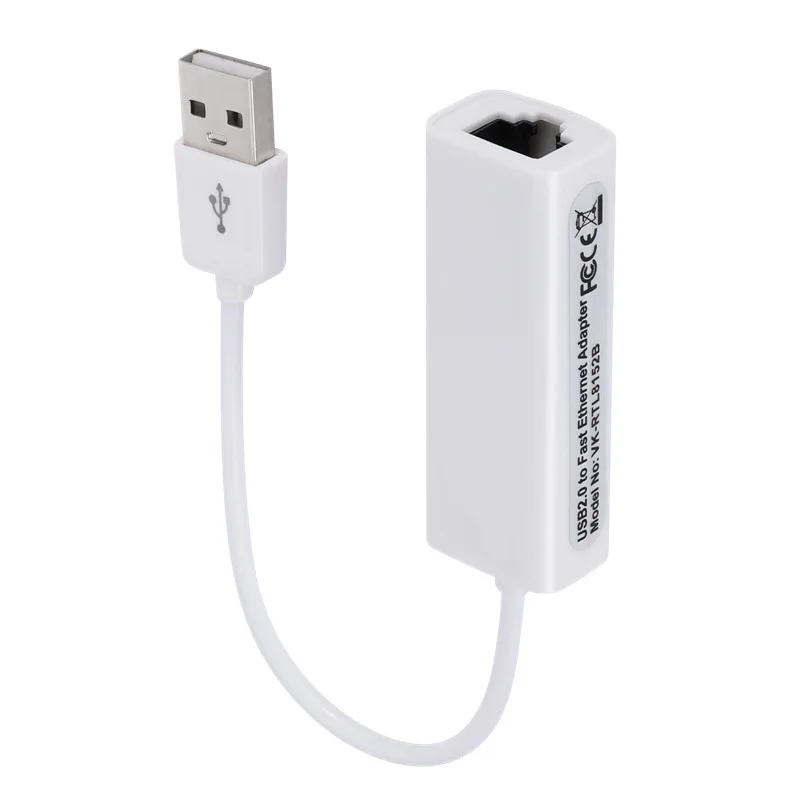 Portable Super Speed Ethernet USB 2.0 to RJ45 Lan Wired Network Card Adapter for PC Laptop LAN Adapter