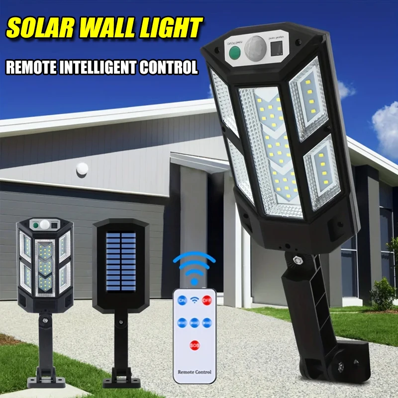 Solar Wall Light Solar Powered LED Human Body Sensing