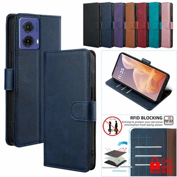 Fall Prevention Wallet Cover Mobile Phone Case for Motorola G85 G84 G64 G04S Moto G34 G24 G54 G06 Power Cover With Card Slots 1