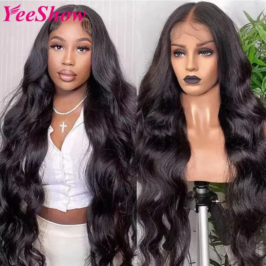 Human Hair Wigs Body Wave HD Lace Frontal Wigs 13x6 For Women 200% Density Remy Brazlian Pre Plucked human hair wig