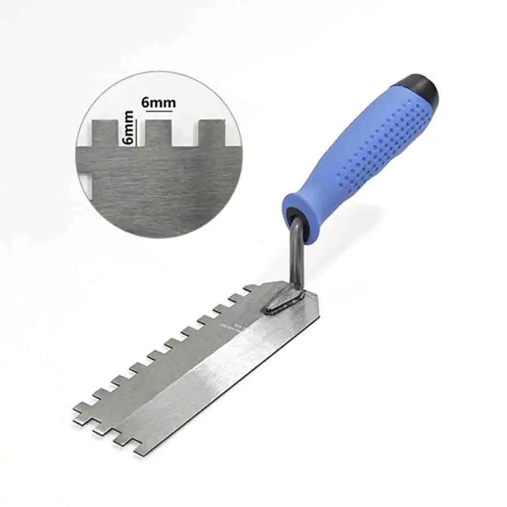 Teeth Putty Trowel Shovel Plaster Drywall Repair Scraper Square Notched Trowel Wall Corner Repair Scraper Construction Tool