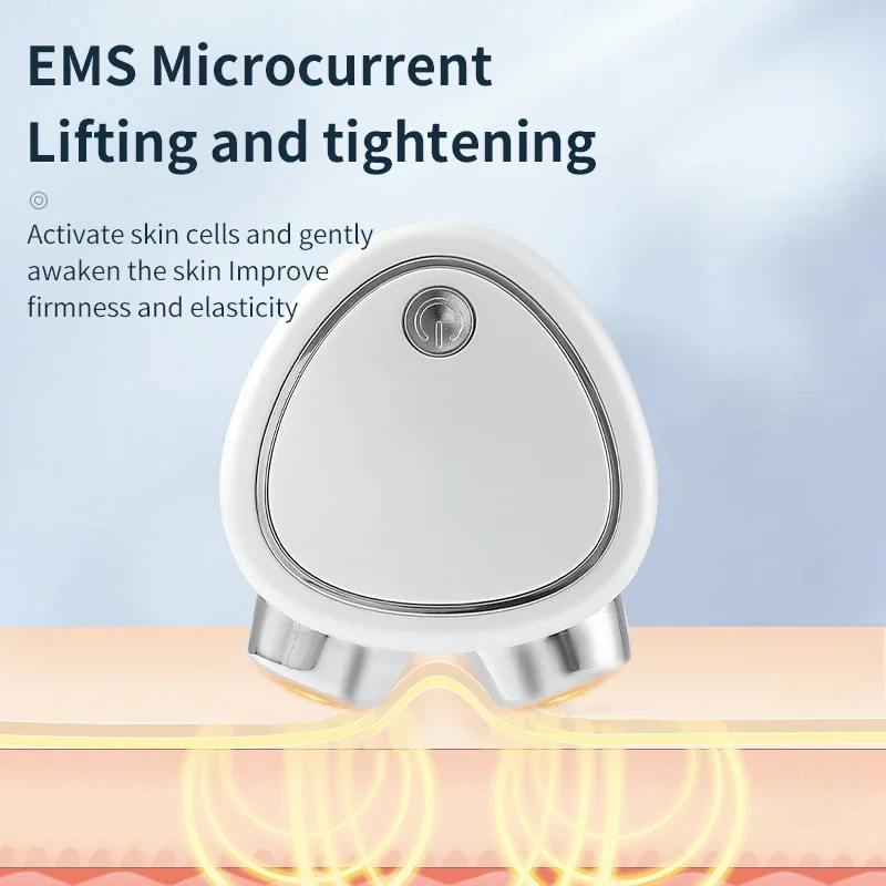 EMS Face Lifting Machine Facial Massager Microcurrent Roller Skin Tightening Rejuvenation Charging Anti Wrinkle Facial Beauty