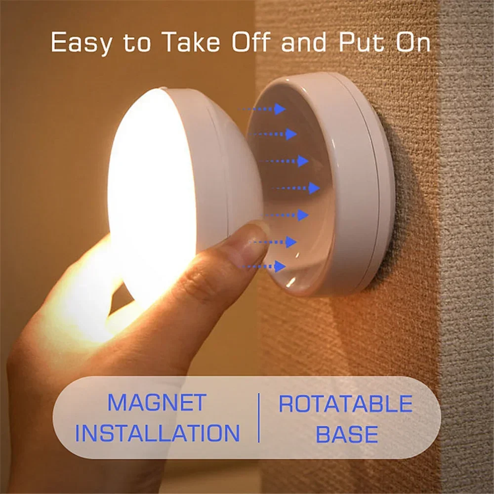 LED Night Light USB Charging Intelligent Human Induction For Bedside Cabinet Home Wardrobe Lighting Motion Sensor Light led Lamp 3