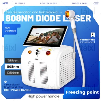 New Summer Ice Platinum 3 Wavelength 808nm Diode Laser 808 Hair Removal Machine 808 Remov Machin Salon or Home Use Remover 1