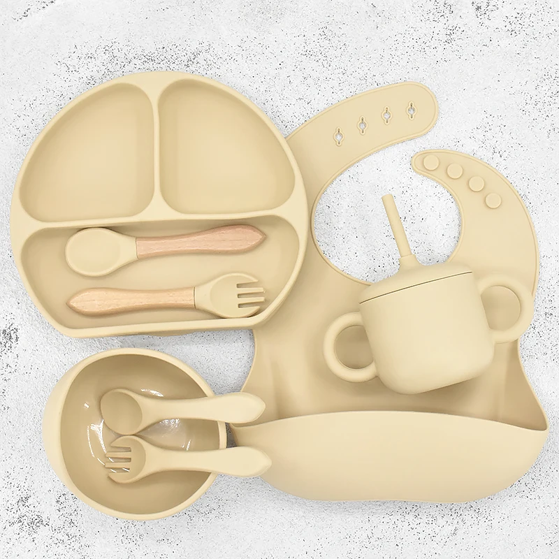 baby's-silicone-feeding-tableware-set-smile-sucker-plate-big-ear-water-cup-nipple-storage-bag-pratos-infantis-bpa-free-8-pcs-9-pcs-11pcs