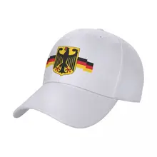  German Eagle On Shield Baseball Cap Unisex Outdoor Sun Hats Germany Flag Ribbon Hats Adjustable Snapback Caps Sun Winter Caps 