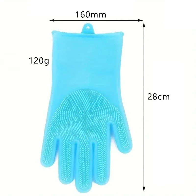 Pet Grooming Cleaning Gloves Dog Cat Bathing Shampoo Glove Scrubber Magic Dishwashing Cleanner Sponge Silicon Hair Removal Glove