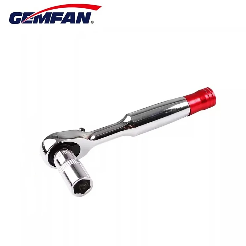 Gemfan 1/4 8mm 래칫 스크루 드라이버 소켓 렌치 모터 도구 FPV 브러시리스 모터 프로펠러 FPV 레이싱 드론