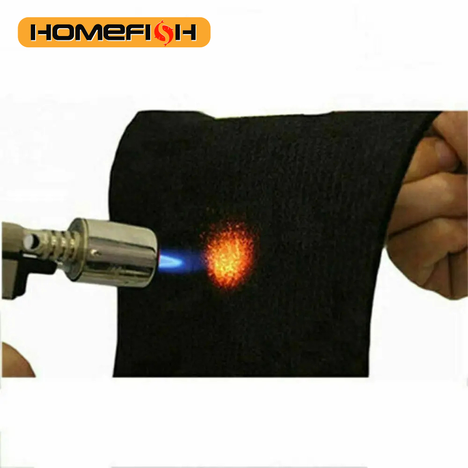 Fire blanket Graphite Felt Black Welding Protective Blanket Torch Shield Pack Protective Sheet  High Temp 300*200mm Durable